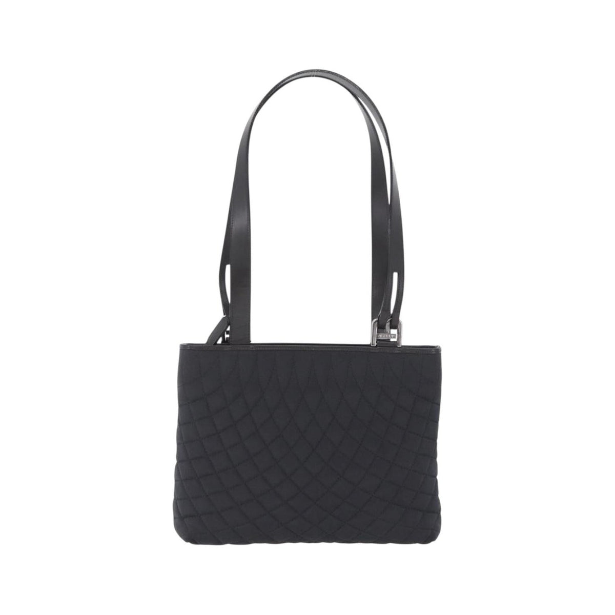 Bally Handbag Quilted Nylon, Black, Nylon, Handbag