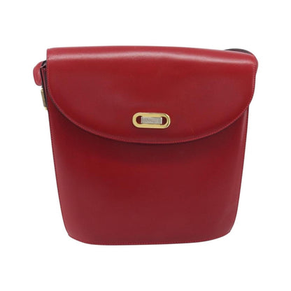 Bally Vintage Leather, Red, Leather, Shoulder Bag