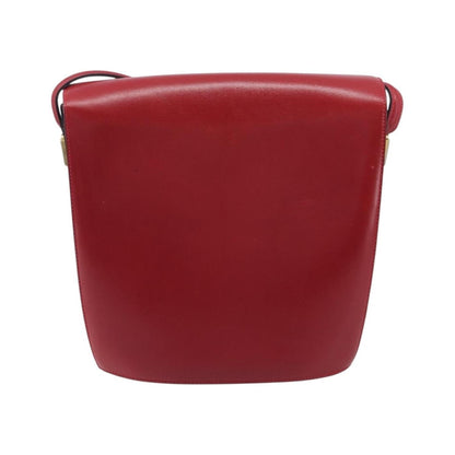 Bally Vintage Leather, Red, Leather, Shoulder Bag