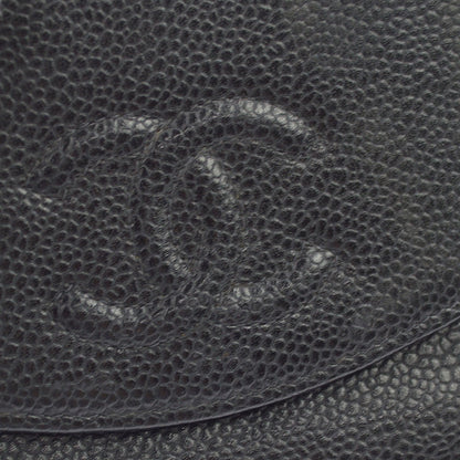 Chanel Vintage Timeless Bifold Caviar, Black, Leather, Wallet