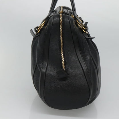 Bvlgari Chandra Leather, Black, Leather, Shoulder Bag