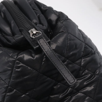 Chanel Coco Cocoon Bowling Quilted Nylon, Black, Nylon, Handbag