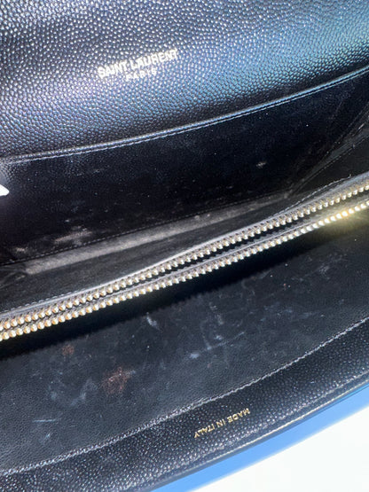 Saint Laurent Uptown Crossbody Bag Leather, Black, Leather, Crossbody Bag
