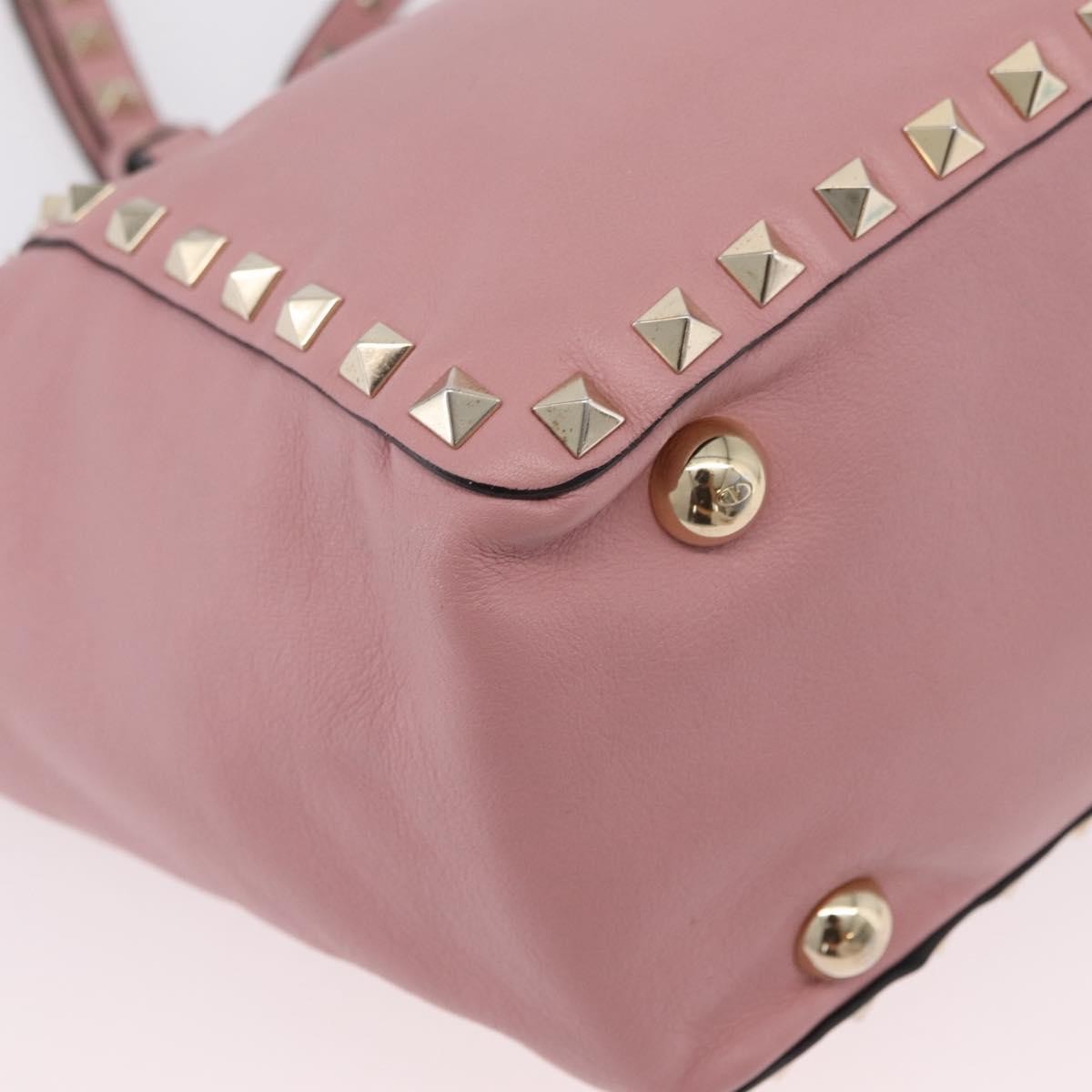 Valentino Garavani Rockstud Soft Leather, Pink, Leather, Tote Bag