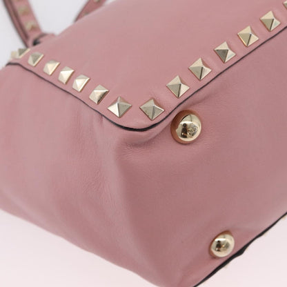 Valentino Garavani Rockstud Soft Leather, Pink, Leather, Tote Bag