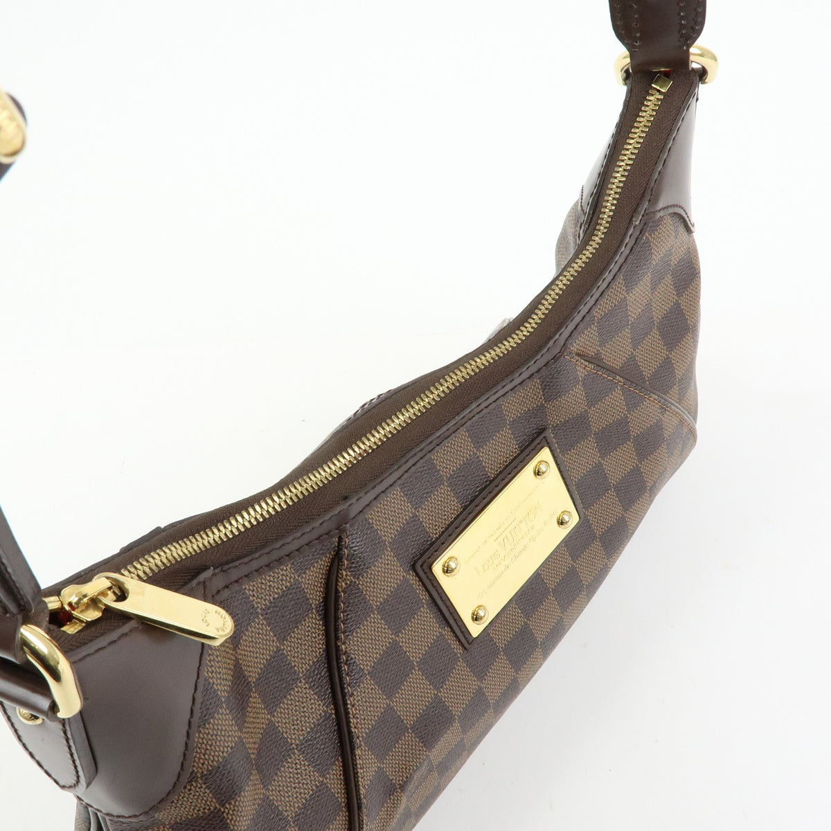 Louis Vuitton Thames Damier, Brown, Canvas, Handbag