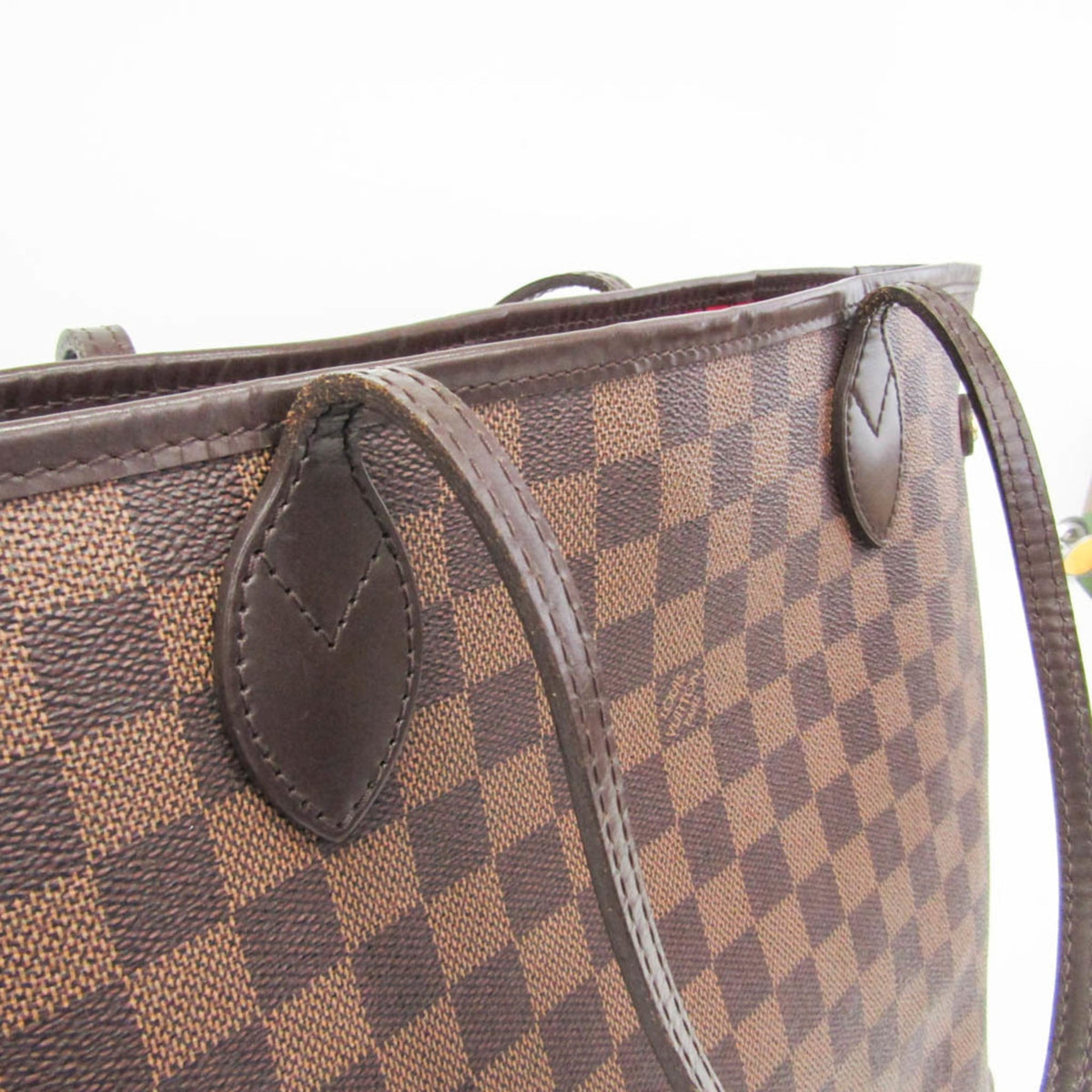 Louis Vuitton Neverfull Damier, Brown, Canvas, Tote Bag