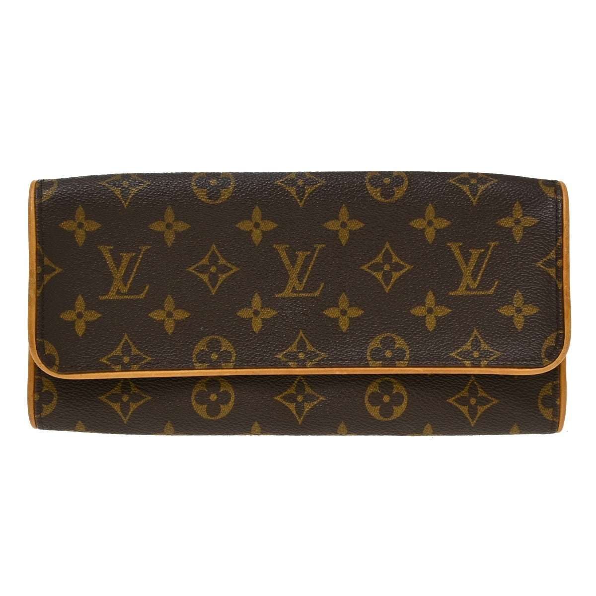 Louis Vuitton Twin Monogram, Brown, Canvas, Clutch