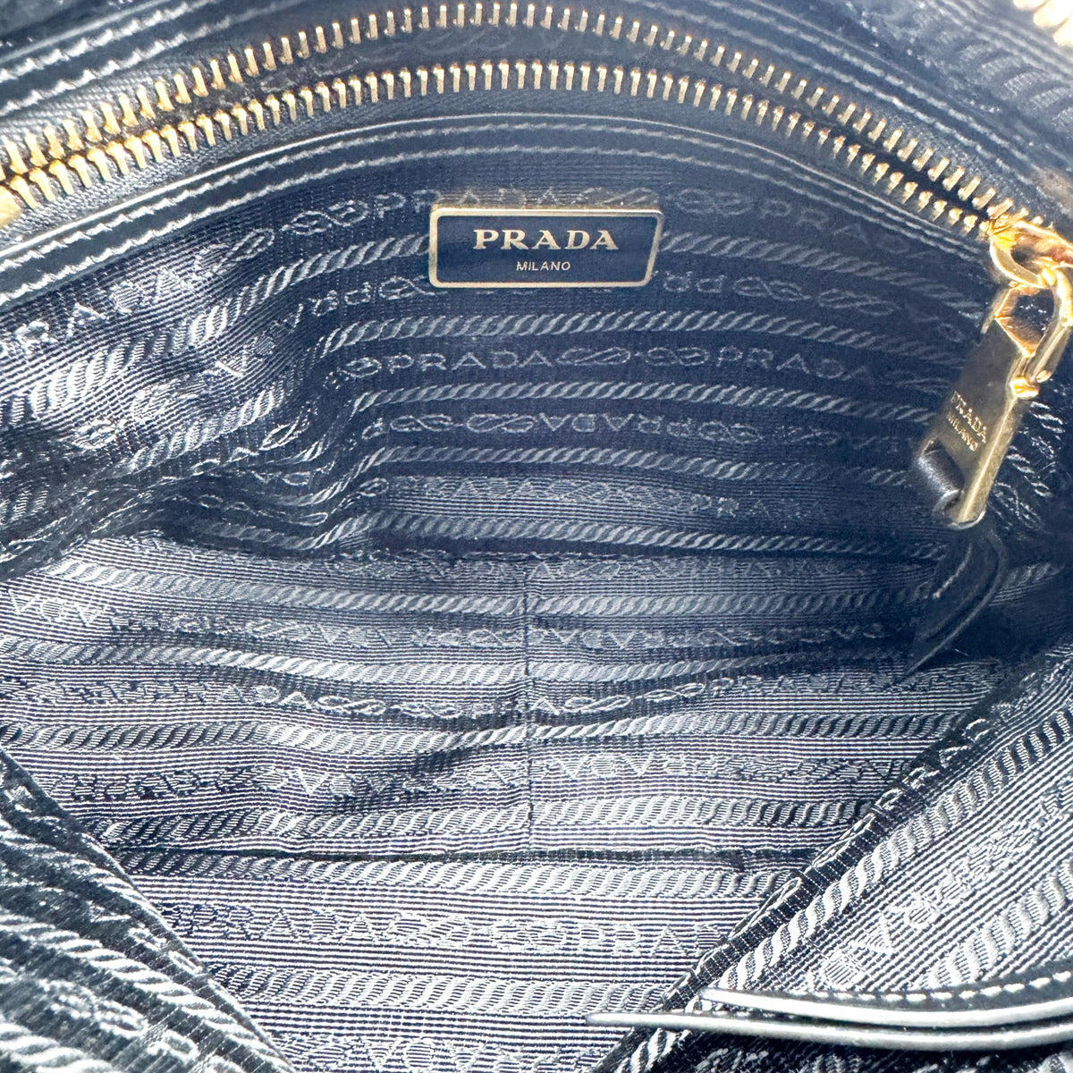 Prada Camera Tessuto, Black, Nylon, Crossbody Bag