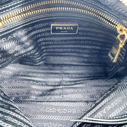 Prada Camera Tessuto, Black, Nylon, Crossbody Bag