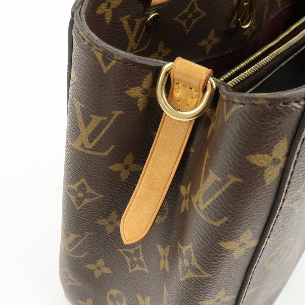 Louis Vuitton Montaigne Monogram Canvas, Brown, Canvas, Handbag
