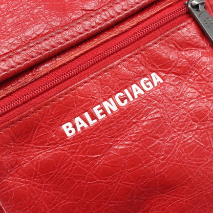 Balenciaga Explorer Leather, Red, Leather, Crossbody Bag