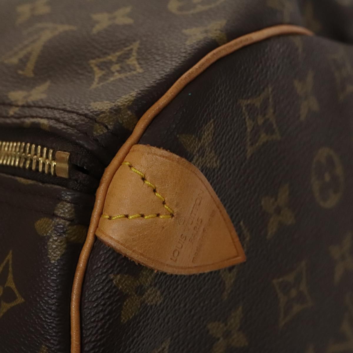 Louis Vuitton Keepall Bandouliere Bag Monogram Canvas, BROWN, CANVAS, Travel bag