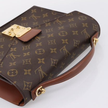 Louis Vuitton Monceau Monogram Canvas, Brown, Canvas, Handbag