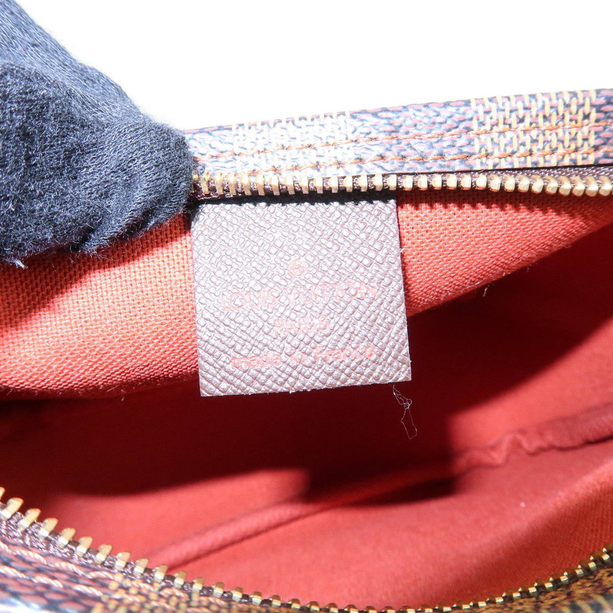 Louis Vuitton Trousse Make Up Damier, Brown, Canvas, Clutch