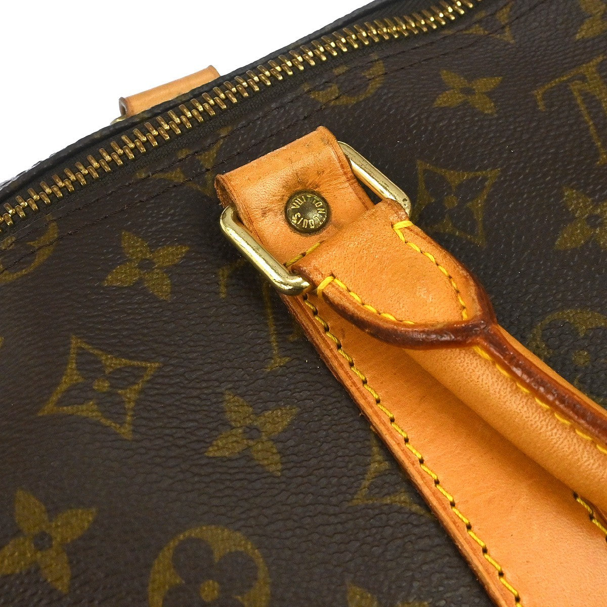 Louis Vuitton Keepall Monogram, Brown, Canvas, Travel Bag
