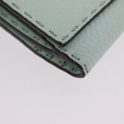 Fendi Selleria Peekaboo Leather, Green, Leather, Wallet