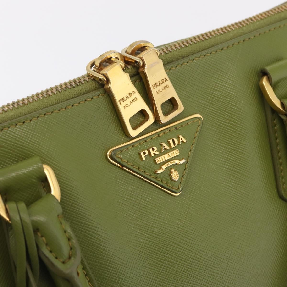 Prada Promenade Saffiano Leather, Green, Leather, Handbag
