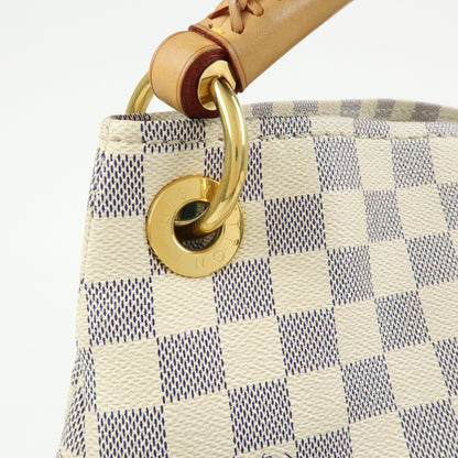 Louis Vuitton Artsy Damier, White, Canvas, Handbag