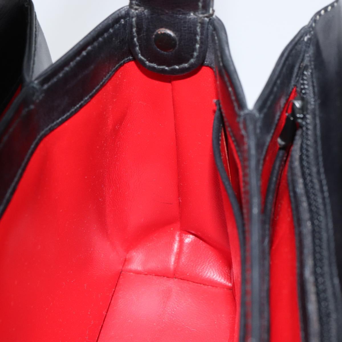 Gucci Vintage Handbag Leather, BLACK, LEATHER, Handbag