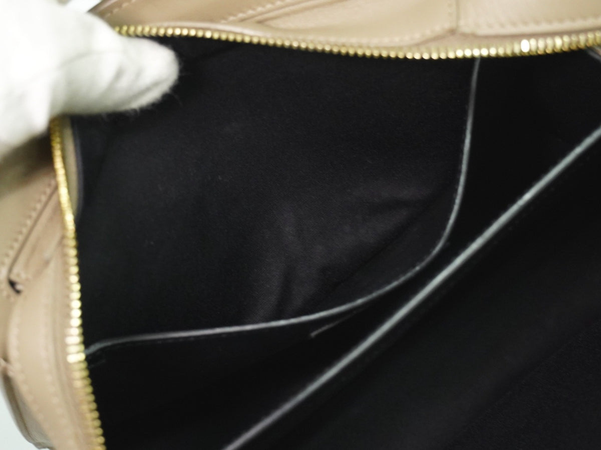 Saint Laurent East Side Smooth Leather, Beige, Leather, Tote Bag