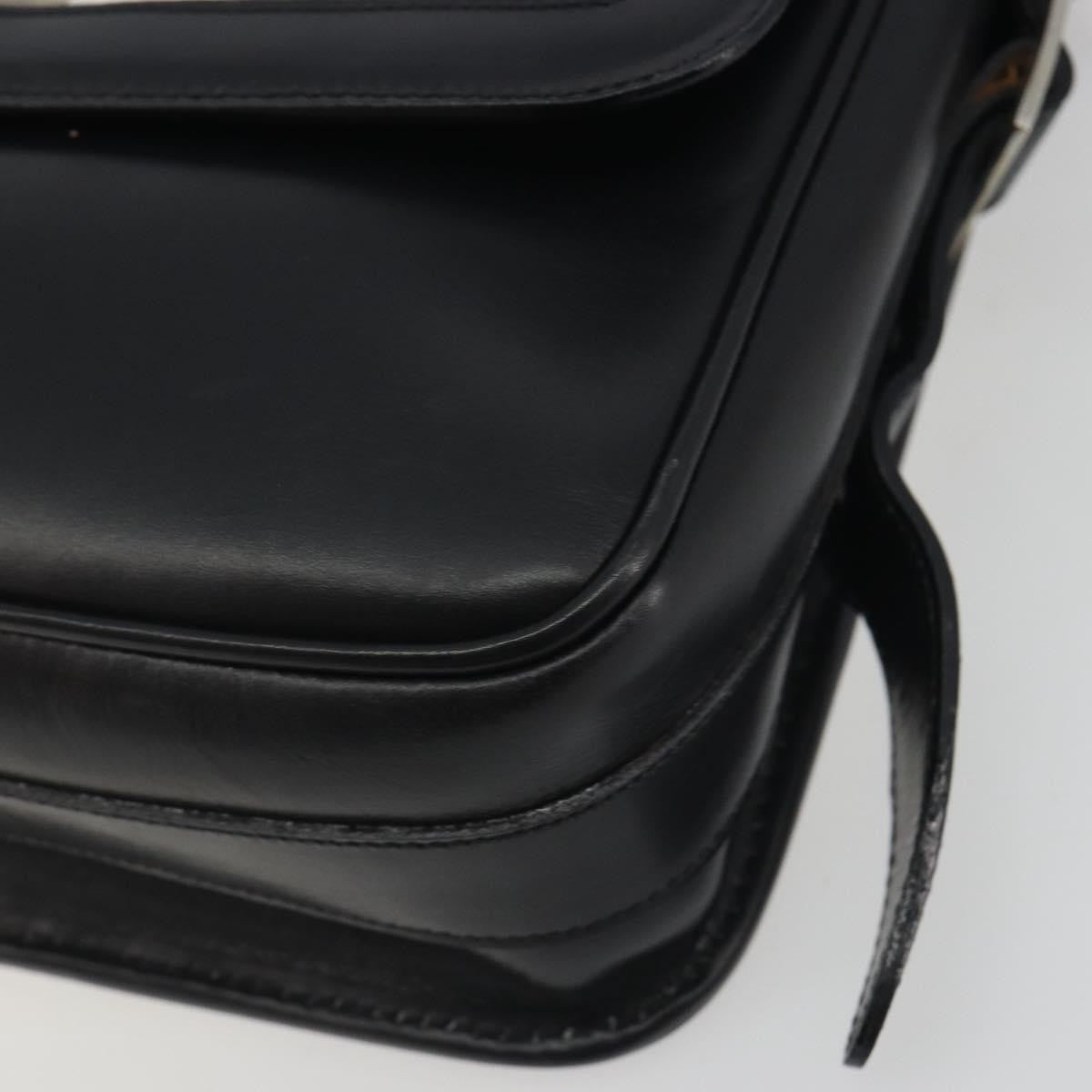 Celine Vintage Macadam Canvas, White, Leather, Shoulder Bag