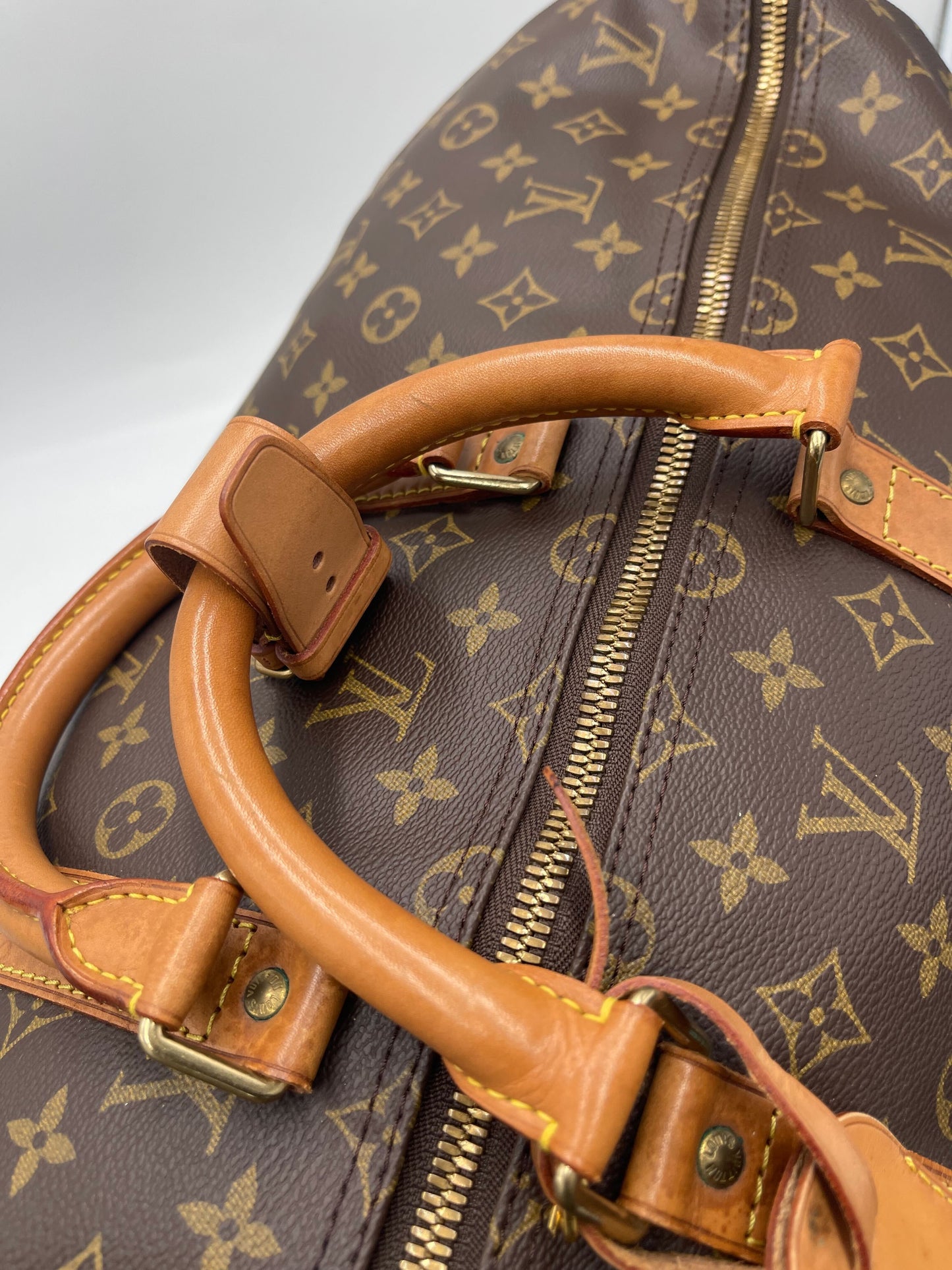 Louis Vuitton Keepall Bag Monogram Canvas, Brown, Canvas, Travel Bag