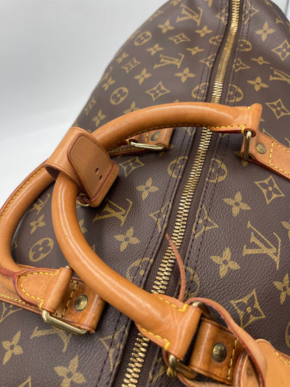 Louis Vuitton Keepall Bag Monogram Canvas, Brown, Canvas, Travel Bag