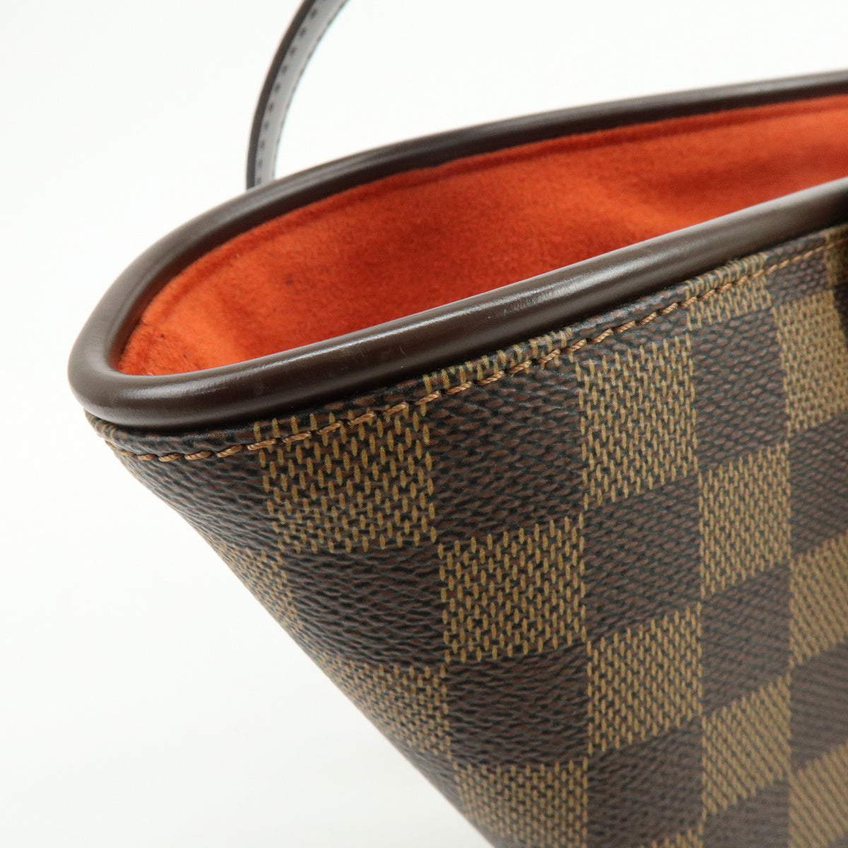 Louis Vuitton Manosque Damier, Brown, Canvas, Handbag