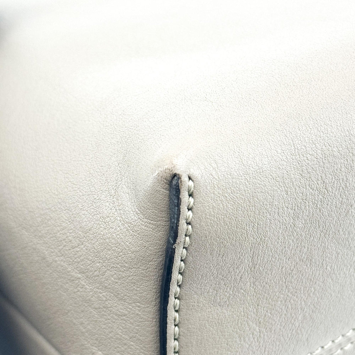 Fendi By The Way Satchel Calfskin, Gray, Calfskin, Handbag