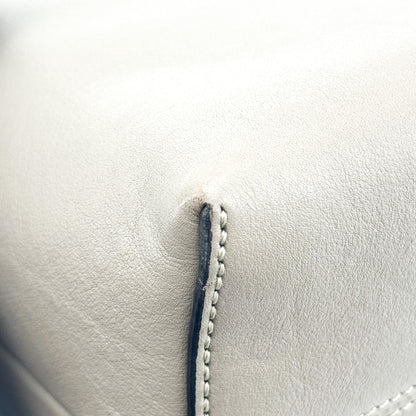 Fendi By The Way Satchel Calfskin, Gray, Calfskin, Handbag