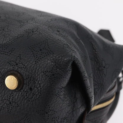Louis Vuitton Galatea Mahina Leather, Black, Leather, Handbag