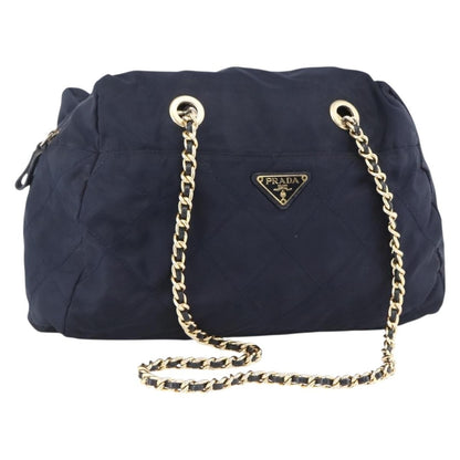 Prada Re-Edition 1995 Chain Quilted Re-Nylon, Navy, Nylon, Tote Bag