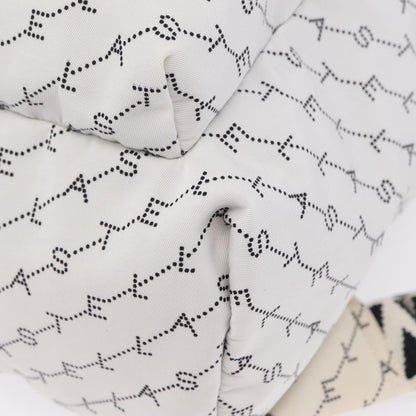 Stella McCartney Falabella Go Monogram Monogram Canvas, White, Nylon, Backpack