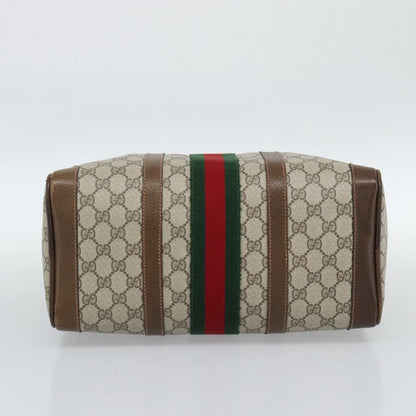 Gucci Vintage Web Boston GG Coated Canvas, Beige, Canvas, Handbag