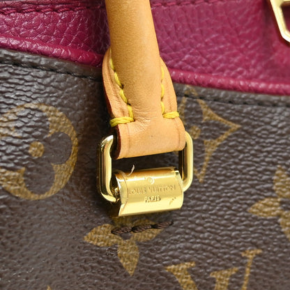 Louis Vuitton Pallas Tote Monogram Canvas with Leather, Brown, Canvas, Handbag