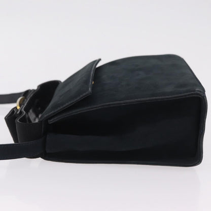 Salvatore Ferragamo Vala Suede, Navy, Suede, Shoulder Bag