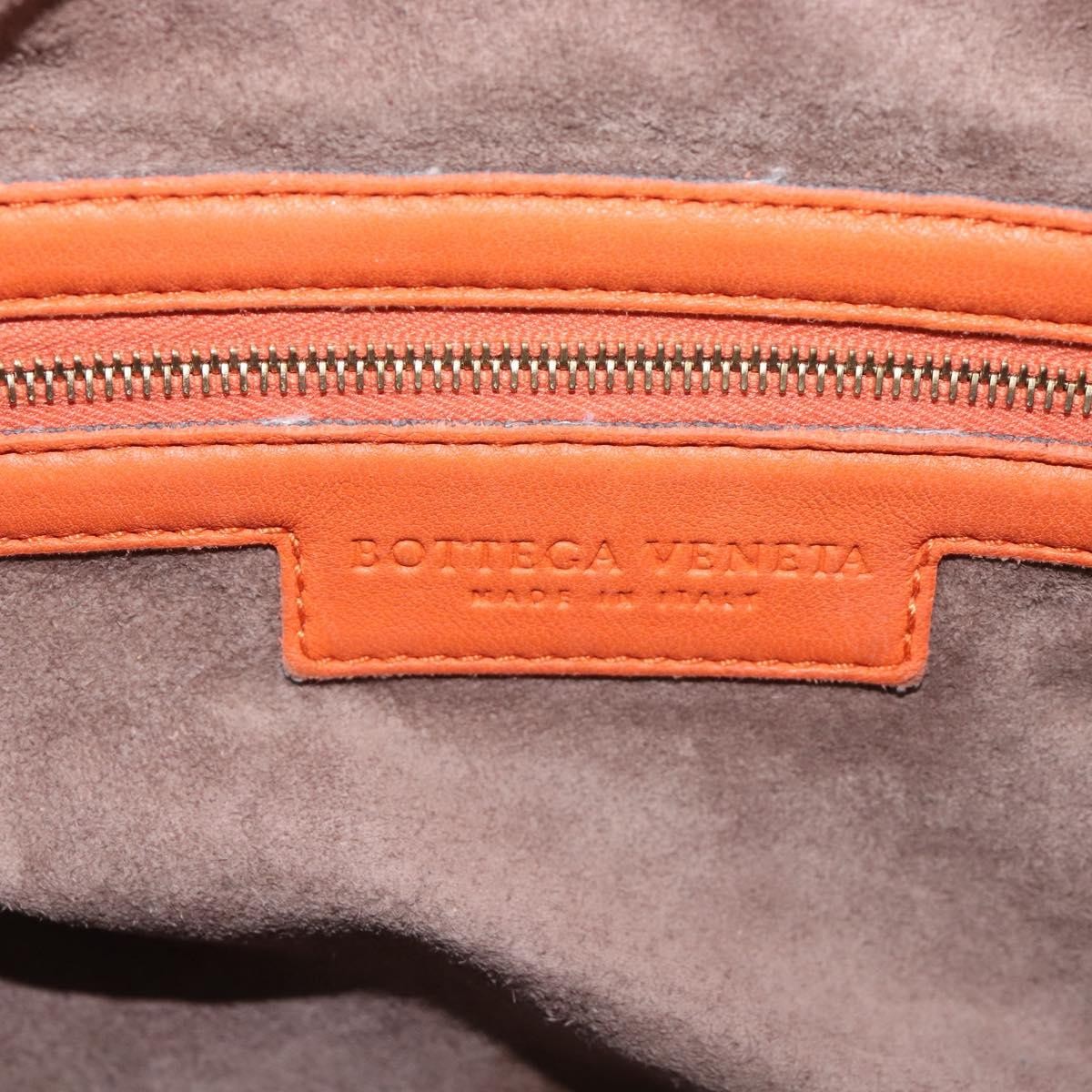 Bottega Veneta Veneta Hobo Intrecciato Nappa, Orange, Leather, Shoulder Bag