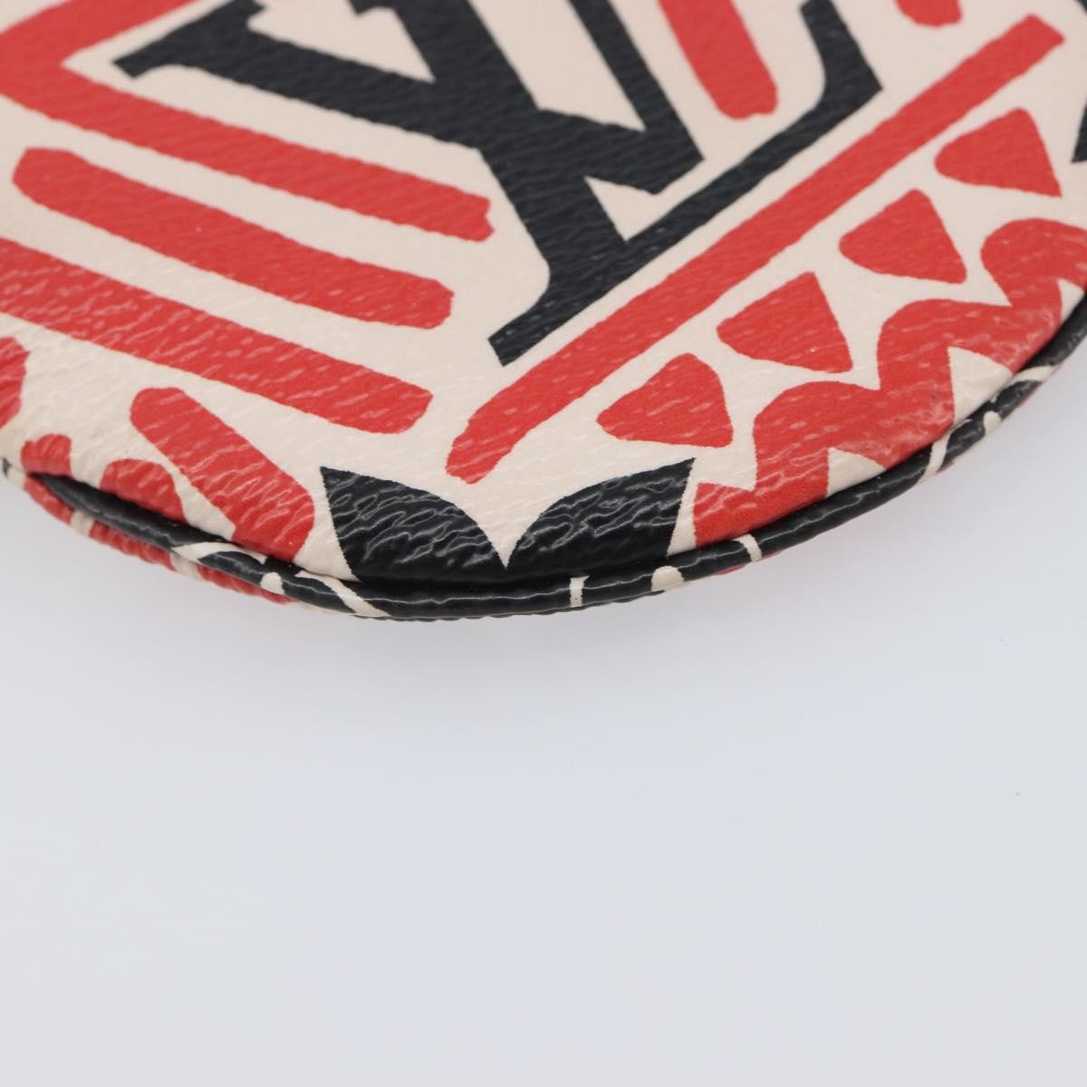 Louis Vuitton Round Coin Purse Limited Edition Crafty Monogram Giant, Red, Canvas, Clutch