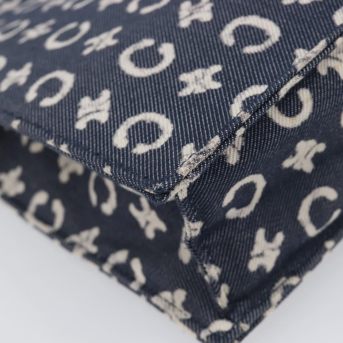 Celine C Macadam Canvas, Navy, Canvas, Handbag