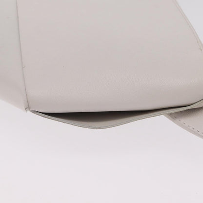 Bottega Veneta NAPPA19 Pouch with Strap Maxi Intrecciato Leather, White, Leather, Clutch