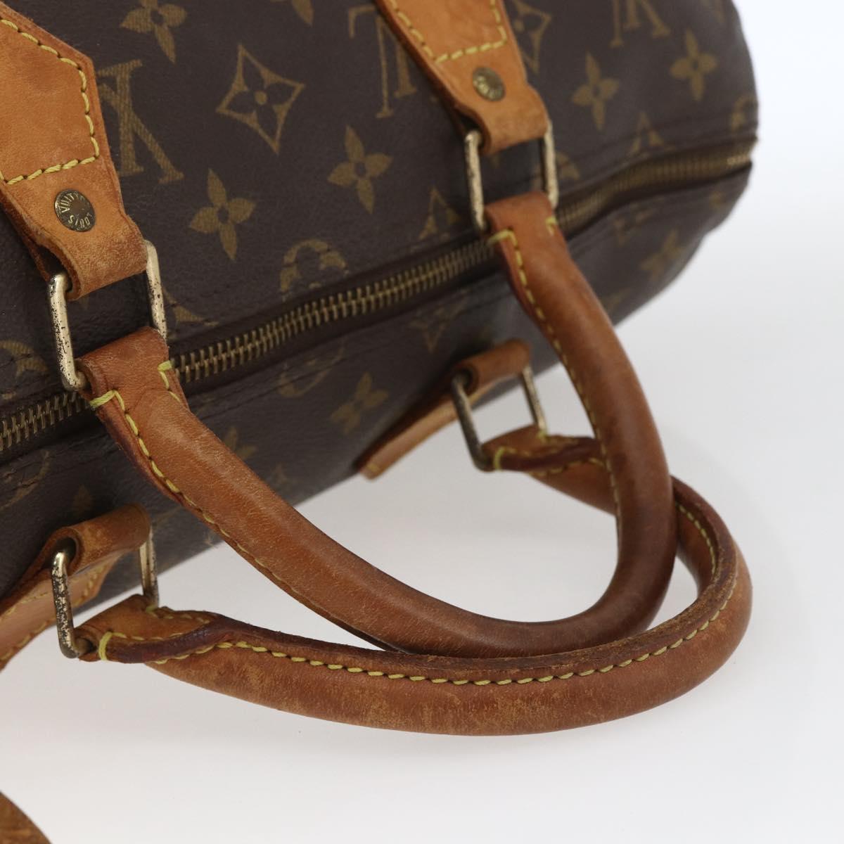 Louis Vuitton Speedy Handbag Monogram Canvas, BROWN, CANVAS, Handbag