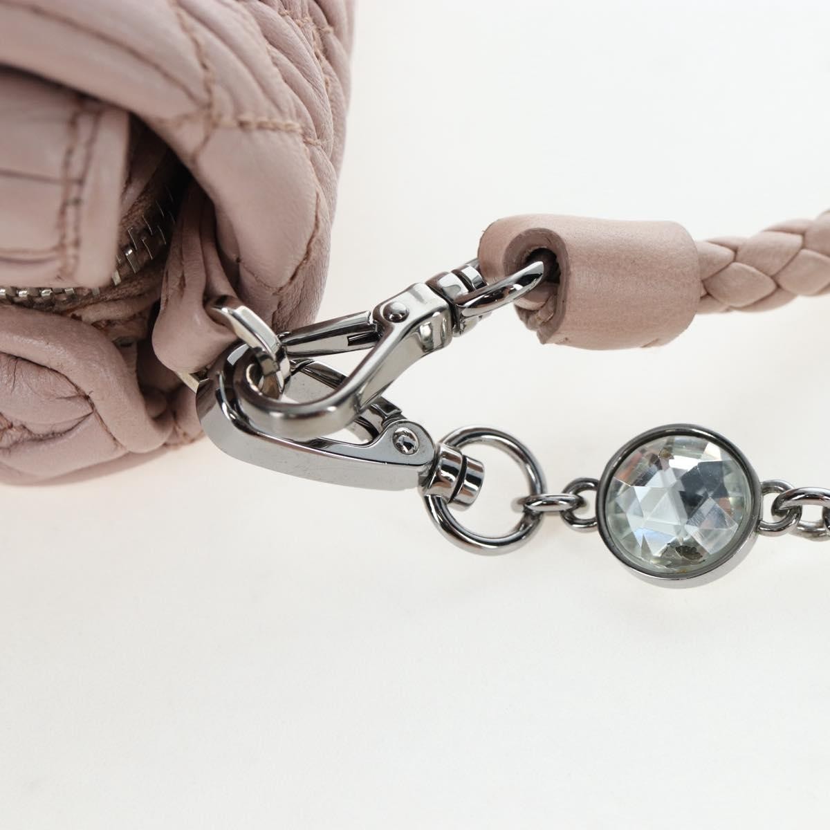 Miu Miu Crystal Clutch Matelasse Leather, Pink, Leather, Clutch