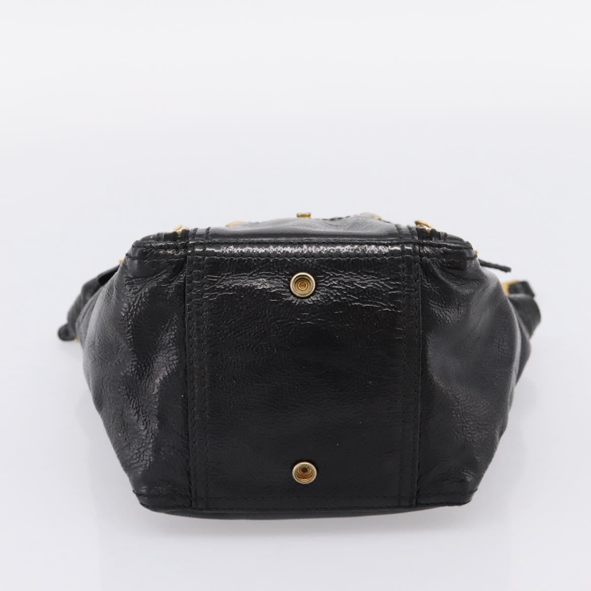 Saint Laurent Downtown Patent, Black, Patent Leather, Tote Bag
