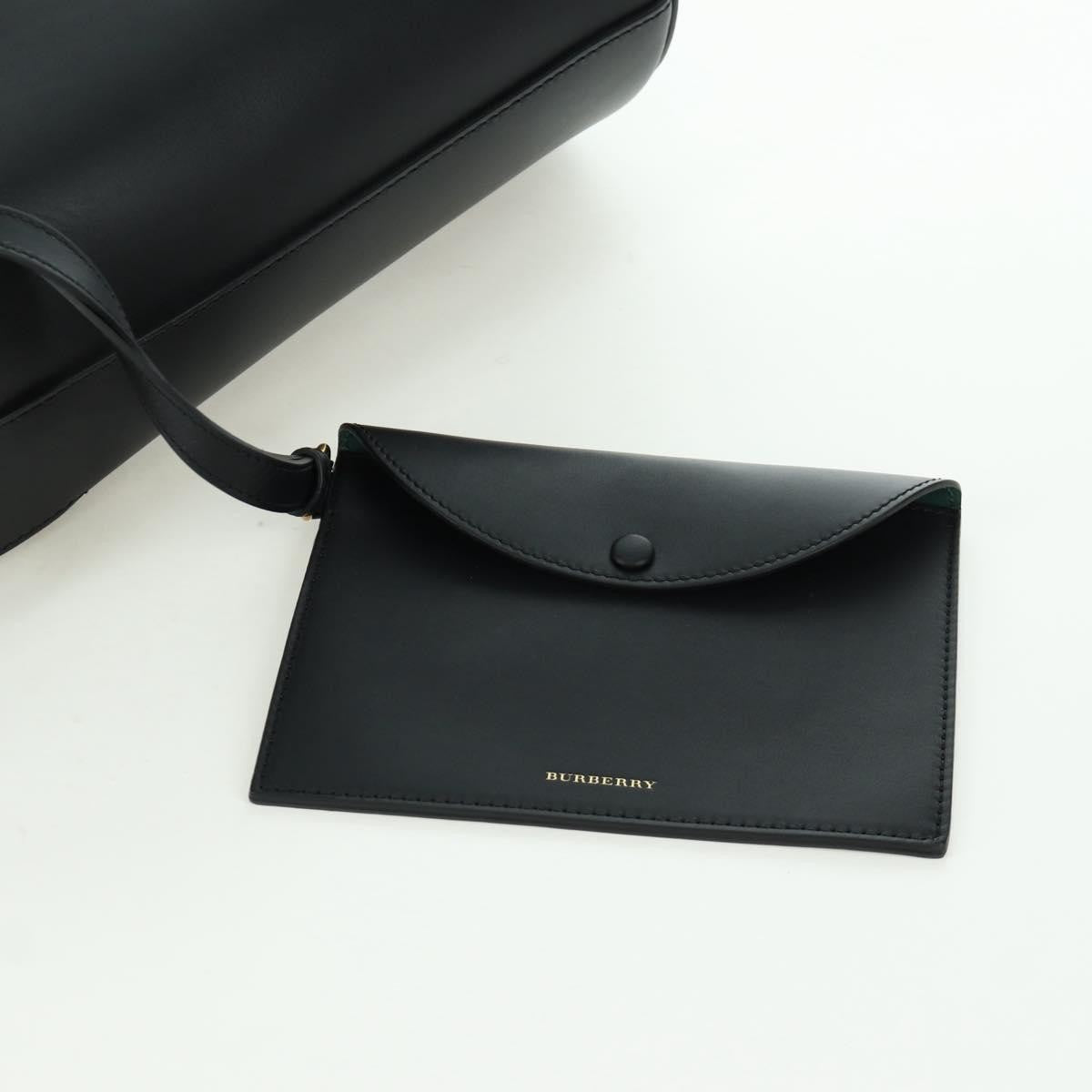 Burberry Supple Bucket Leather, Black, Leather, Handbag