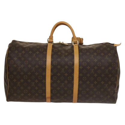 Louis Vuitton Keepall Bag Monogram Canvas, BROWN, CANVAS, Travel bag