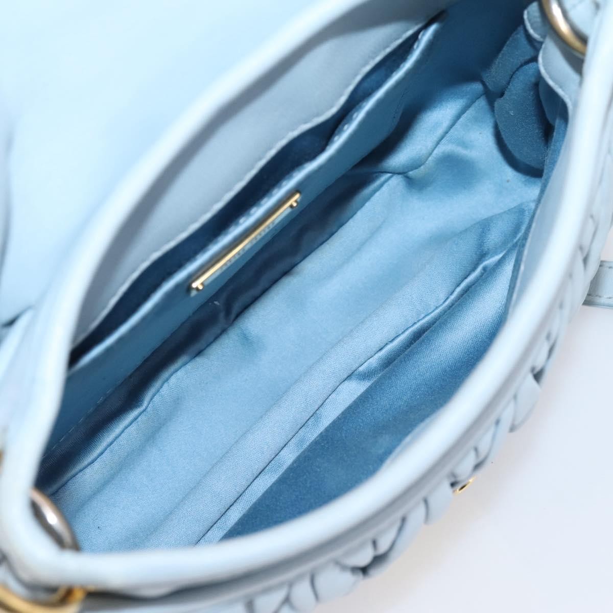Miu Miu Coffer Hobo Matelasse Leather, Blue, Leather, Handbag