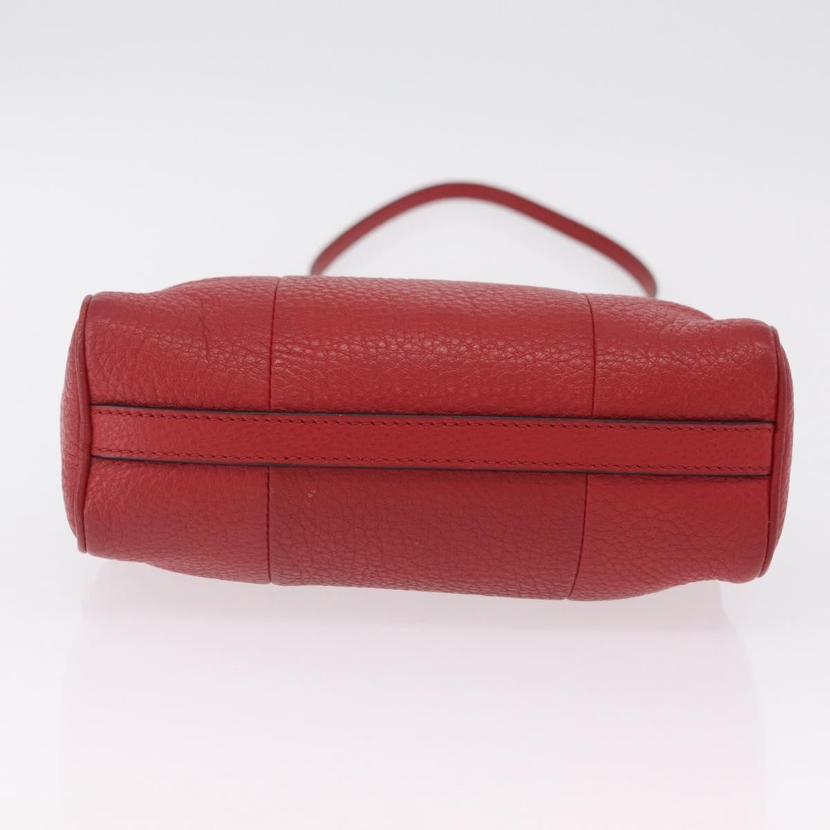 Prada Barrel Vitello Phenix, Red, Leather, Crossbody Bag