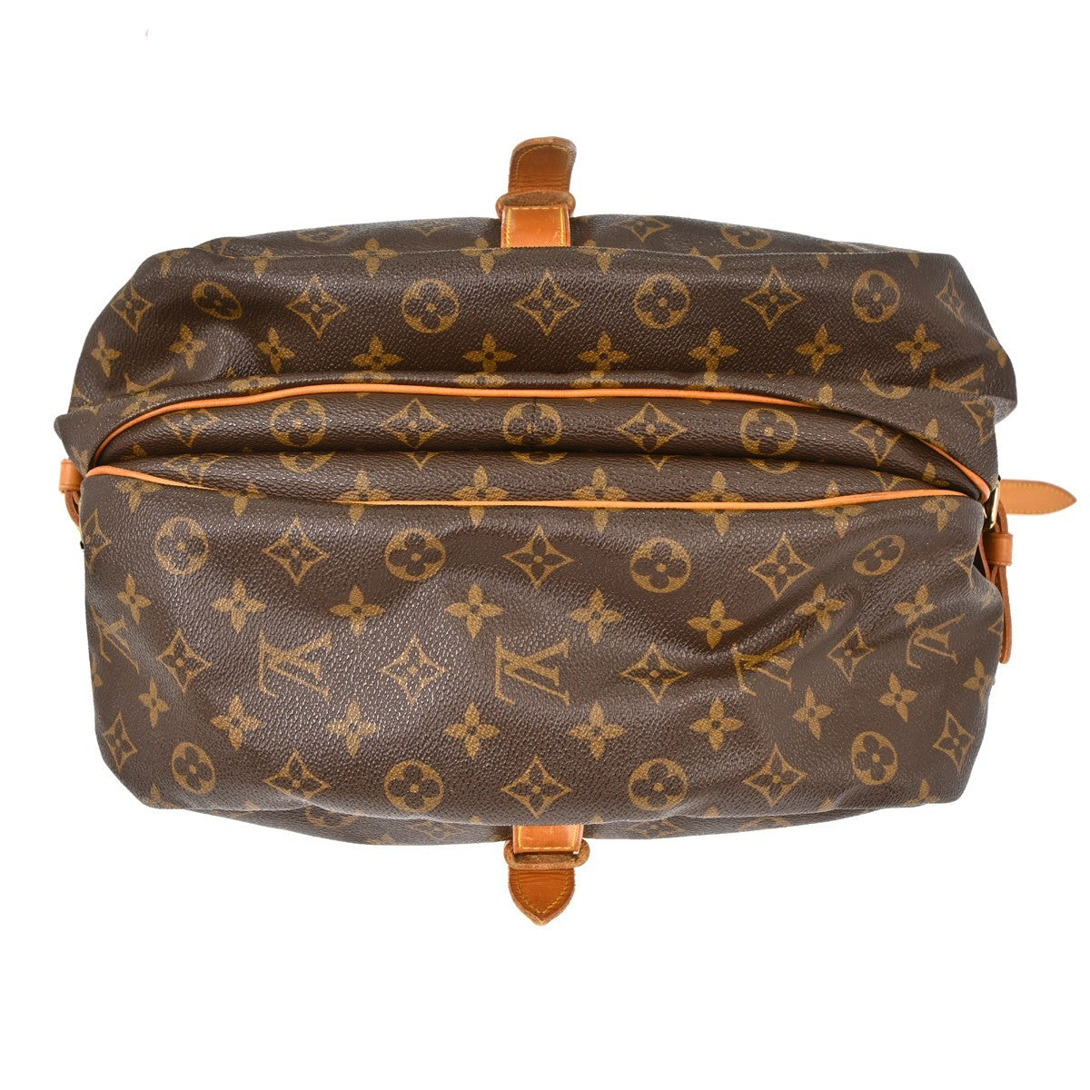 Louis Vuitton Saumur Monogram, Brown, Canvas, Shoulder Bag