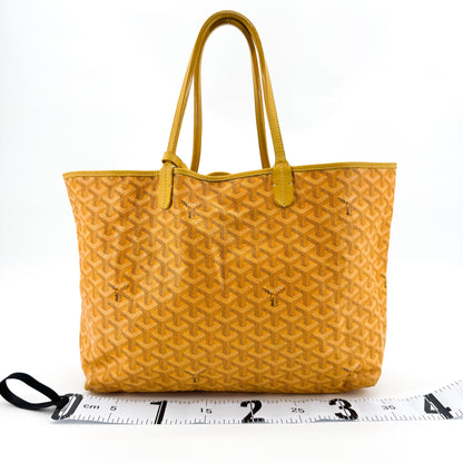 Goyard Saint Louis Coated Canvas, Yellow, Canvas, Tote Bag
